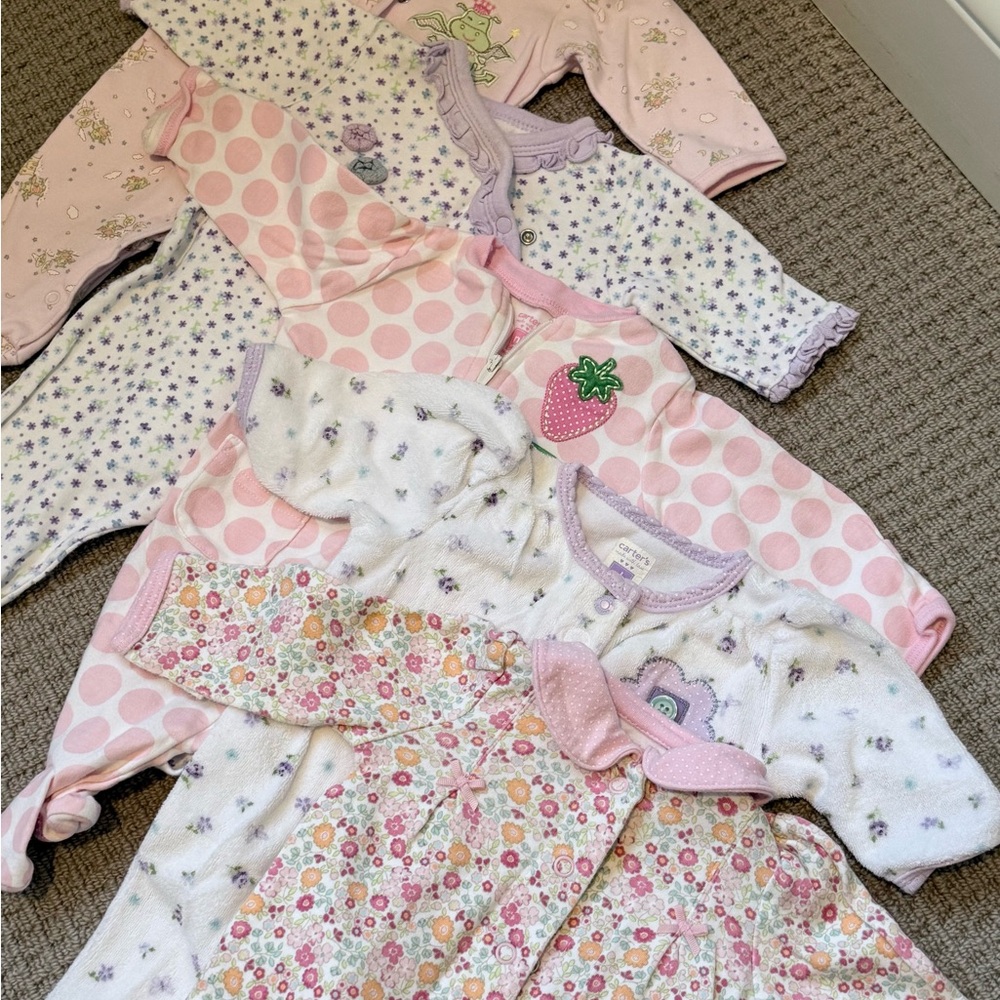 Carter's Pink and Purple Kids Pajamas Set